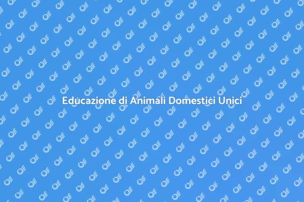 Allenamento per Animali Domestici Speciali