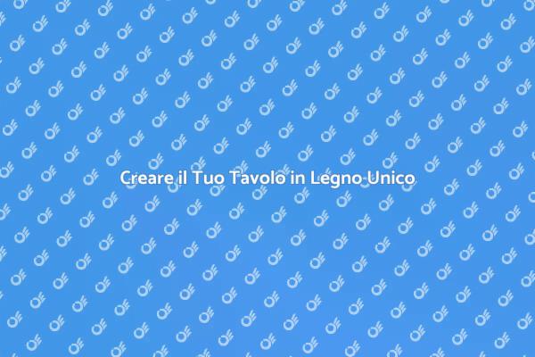 Tavolo Su Misura: Un'Opera Unica