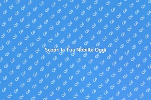 Verifica Genealogica per Nobili