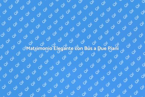 Affittare un Bus a Due Piani Matrimonio