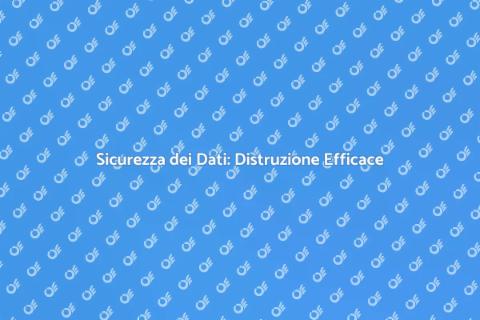 Distruzione Sicura Dati Informatici
