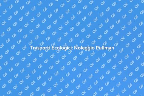 Noleggio Pullman con Autista Ecologico