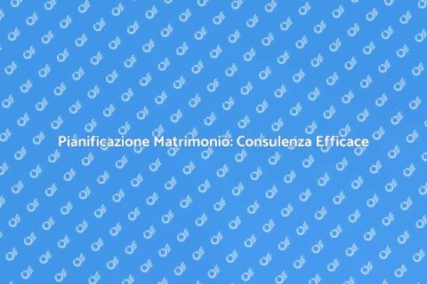 Consulenza Matrimonio: Pianificazione Facile