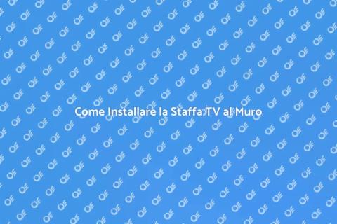 Staffa TV al Muro: Eleganza e Funzionalità