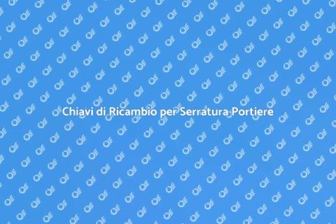 Duplicare Chiave Serratura Portiere