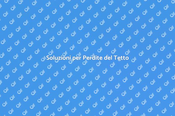 Riparazioni Tetto: Risolvi Subito!