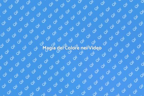 Colori per Video: Crea Magia Visiva