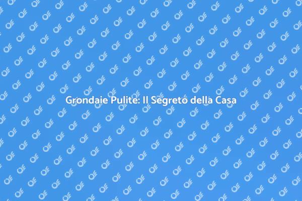 Grondaie: Mantieni la Tua Casa Sicura