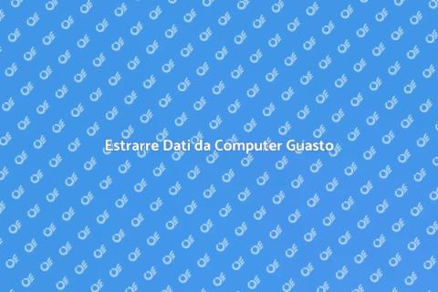 Recupero Dati da Computer Rotto