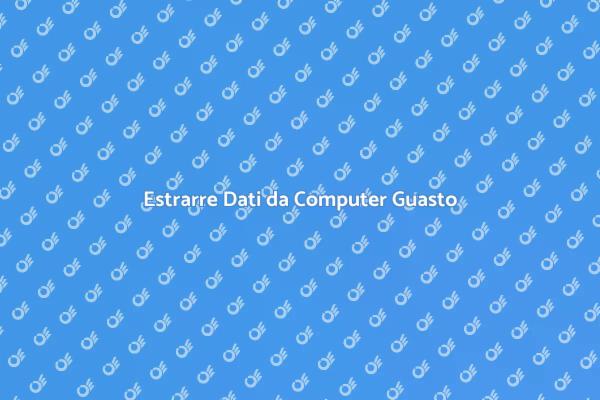 Recupero Dati: Soluzioni per Computer Guasti