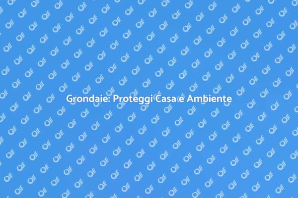 Grondaie e Raccolta Acque: Proteggi
