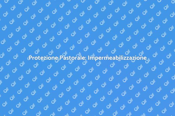 Proteggi il Tuo Pastorale con Impermeabilizzazione