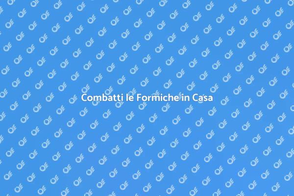 Liberati delle Formiche in Casa
