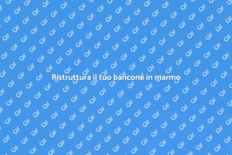 Ampliare il bancone in marmo cucina