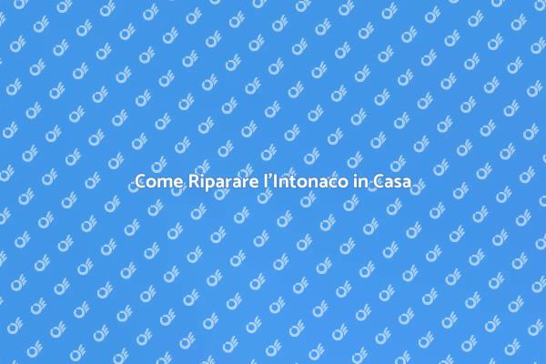 Rinnova le Pareti: Ripara l'Intonaco