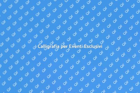 Assumere un Calligrafo per Eventi