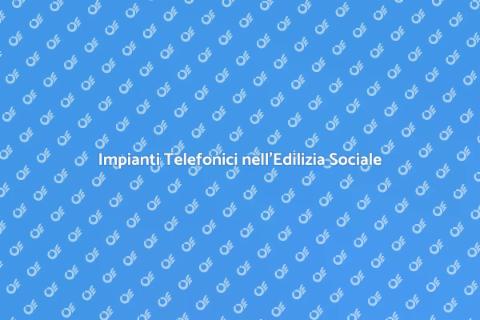 Progettare Impianti Telefonici Edilizia