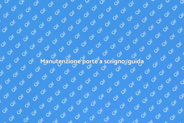 Soluzioni per porte a scrigno