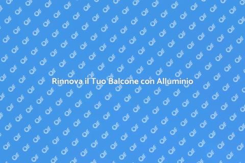 Pensilina in Alluminio per Balconi