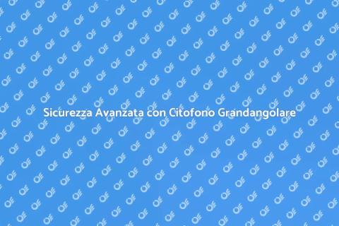 Citofono con Telecamera Grandangolare