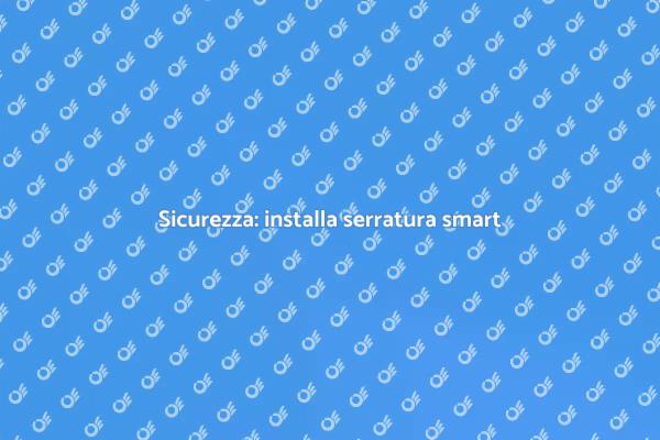 Installazione serratura con controllo remoto