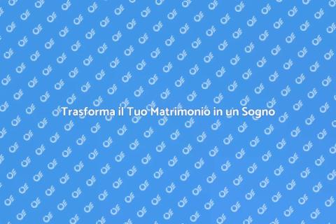 Wedding Design Completo: Il Tuo Sogno