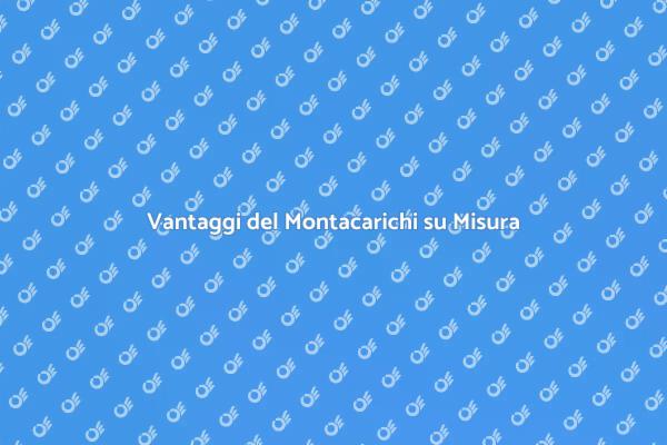 Comfort e Sicurezza con Montacarichi