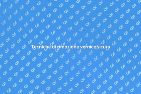 Rimozione sicura della vernice