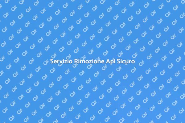 Rimuovere Api per la Tua Sicurezza