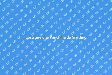 Panchina in Legno per Esterni