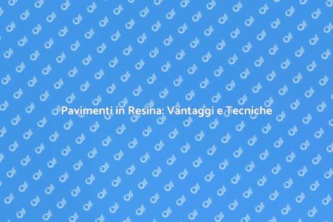 Posa di Pavimenti in Resina