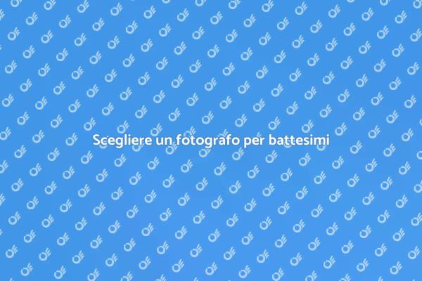 Immortalare battesimi con un fotografo