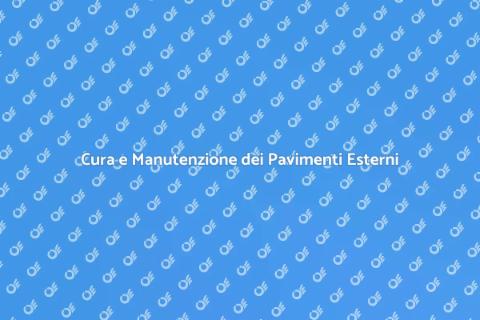 Manutenzione Pavimenti Esterni in Cemento