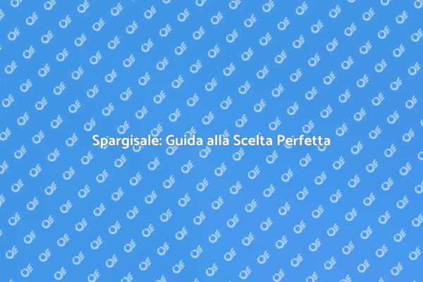 Guida alla Scelta dello Spargisale