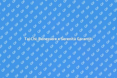 Istruttore di Tai Chi Qualificato