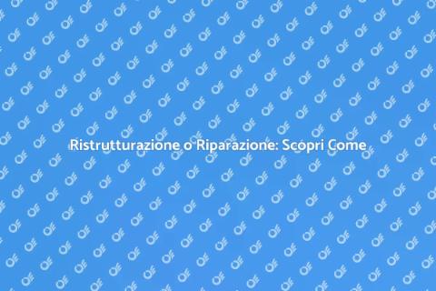 Sostituzione del Sistema: Rinnovare o Riparare