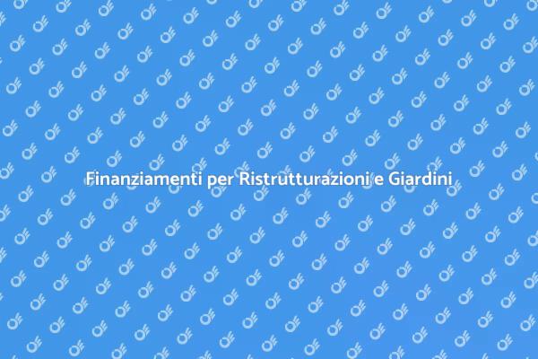 Reperimento Fondi per Progetti Edili