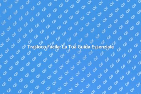 Trasloco Standard: Guida Completa