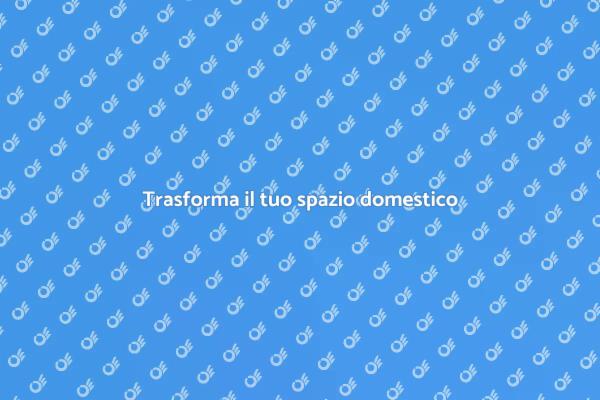 Crea il tuo nuovo spazio in casa