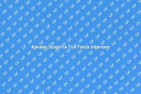 Potere del Karate: Una Lezione Unica