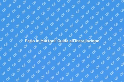 Installazione Patio in Mattoni