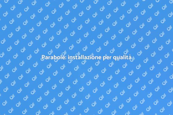 Servizio di installazione parabole