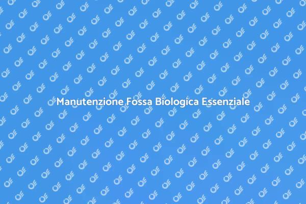 Fossa Biologica: Perché È Fondamentale