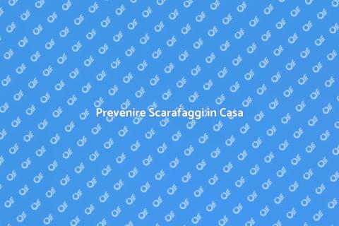 Trattamento Preventivo Scarafaggi