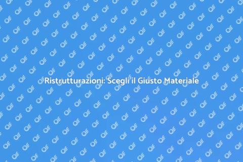 Materiale Murario per Ristrutturazioni