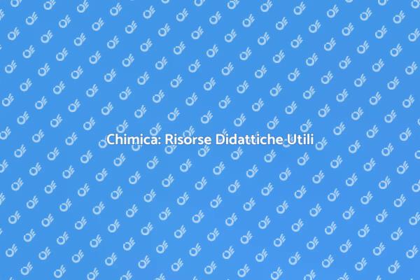 Impara la Chimica con Facilità