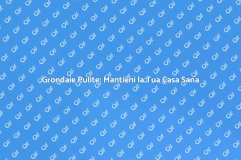 Pulizia Grondaie: Proteggi la Tua Casa