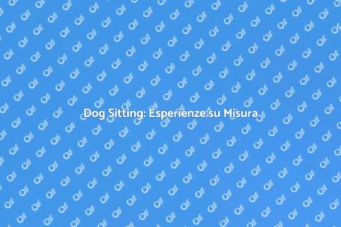 Dog Sitting Personalizzato per Cani