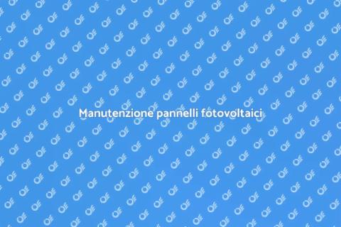 Aggiustare i pannelli fotovoltaici