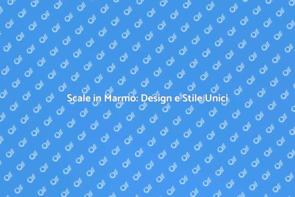 Eleganza delle Scale in Marmo su Misura